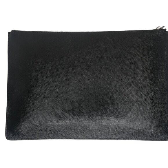 AUTHENTIC Givenchy Black Leather‎ Clutch Handbag - Picture 2 of 6